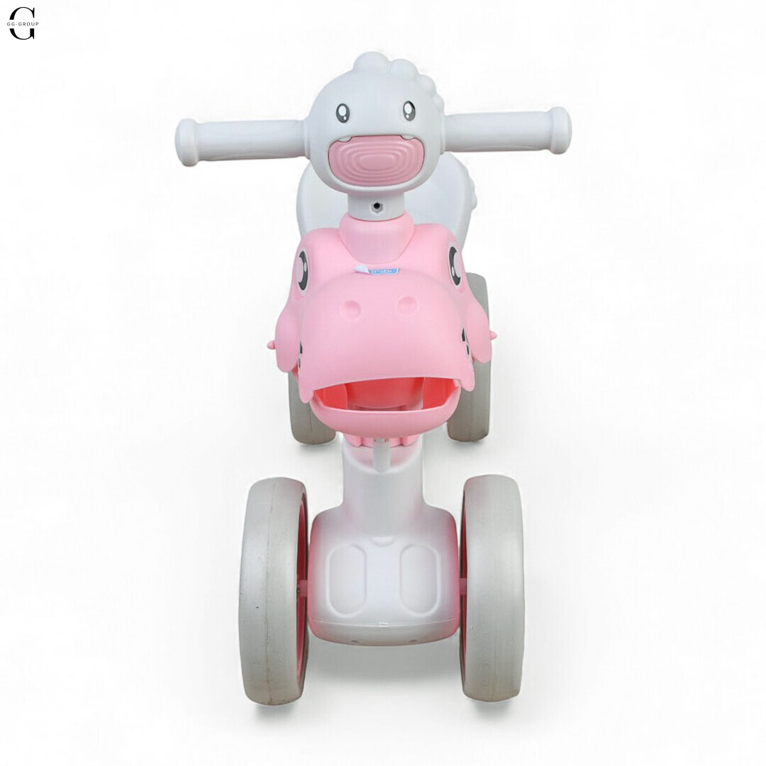 Каталка-толокар BAMBI M6025E-8 з музикою, підсвічуванням корпусу та динозавром, EVA-колеса